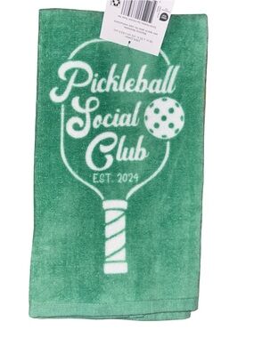 Pickleball Social Club Kitchen Hand Towels Set of 2 NWT